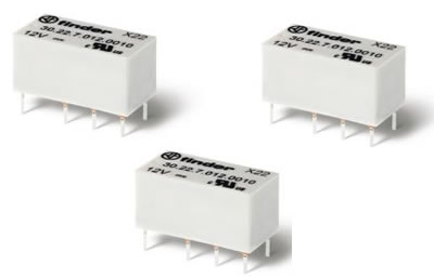 Сверхминиатюрные реле для печатного монтажа